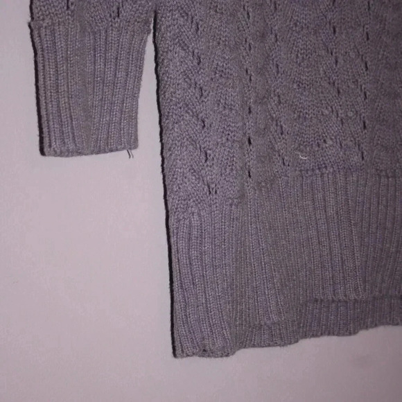 Sonoma Purple Roll Neck Sweater Size Large Crew Style 100% Cotton 3/4 Length - Picture 6 of 15